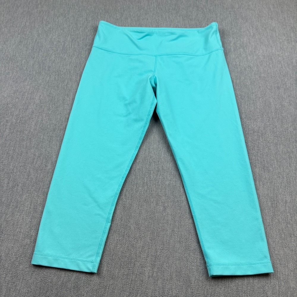 Lululemon Leggings Women 8 Blue Wunder Under Crop 20" Yoga Gym Training Athletic